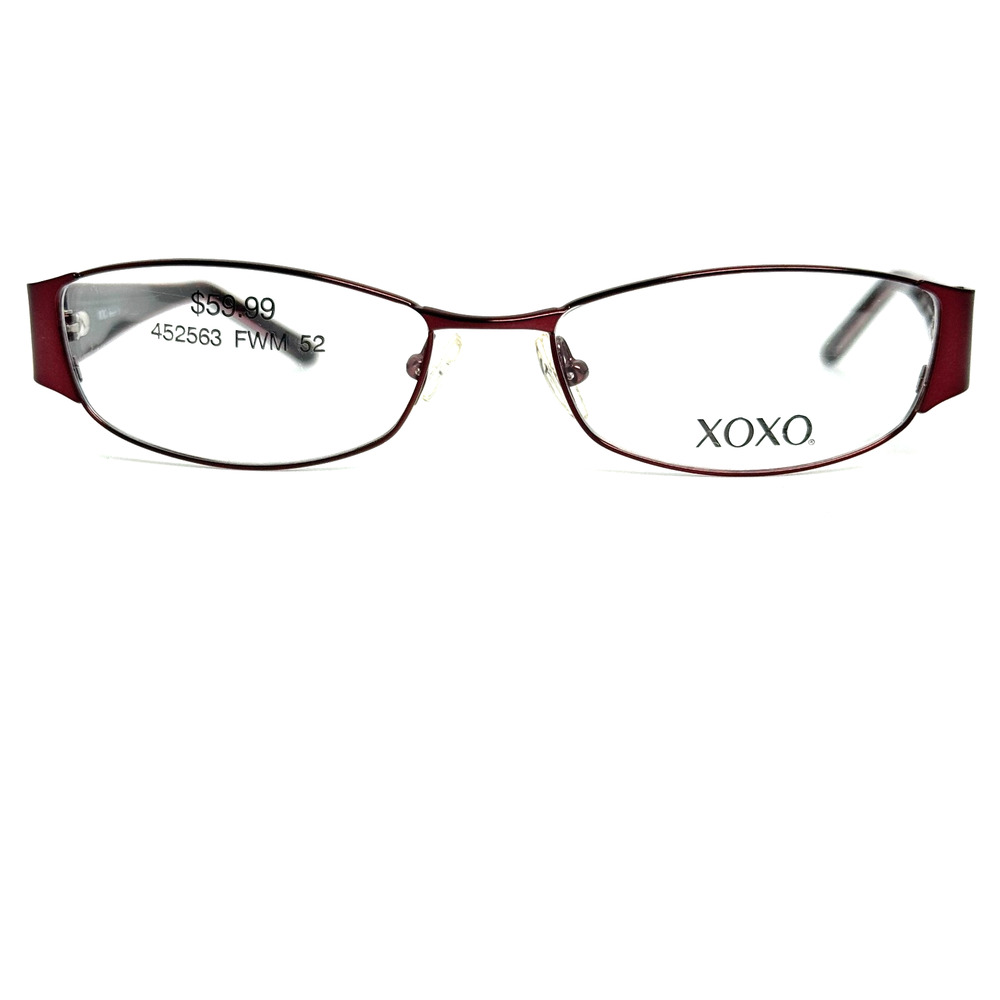 XOXO‎ Smooch Eyeglasses Frame Women's Wine Metal Full Rim 52-16-135 H19290